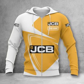 JCB Agricultural Tractors Zip Hoodie