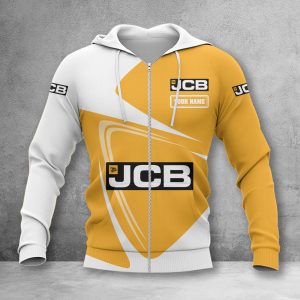 JCB Agricultural Tractors Zip Hoodie