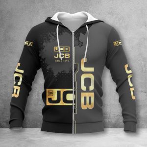 JCB Agricultural Tractors Zip Hoodie