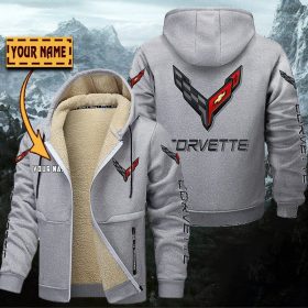 Chevrolet Corvette Gefütterte Kapuzenjacke – Für Herbst & Winter
