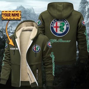 Alfa Romeo Gefütterte Kapuzenjacke – Für Herbst & Winter