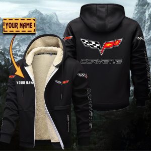 Corvette C6 Gefütterte Kapuzenjacke – Für Herbst & Winter