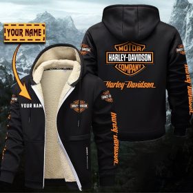 Harley-Davidson Gefütterte Kapuzenjacke – Für Herbst & Winter