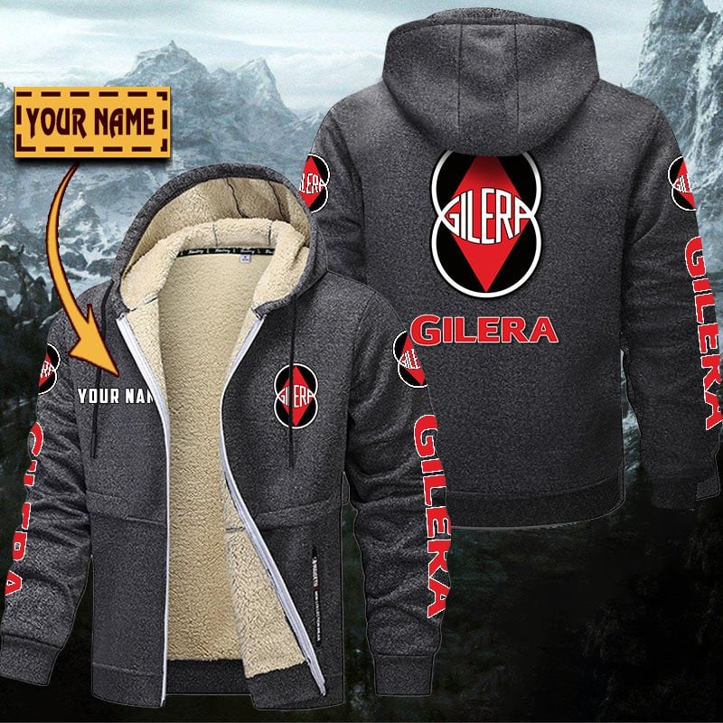 Gilera Motorcycles Gefütterte Kapuzenjacke – Für Herbst & Winter – Bild 5