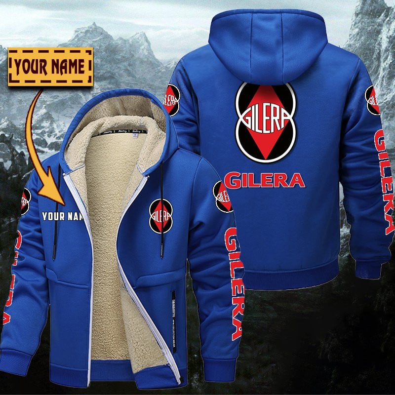Gilera Motorcycles Gefütterte Kapuzenjacke – Für Herbst & Winter – Bild 8