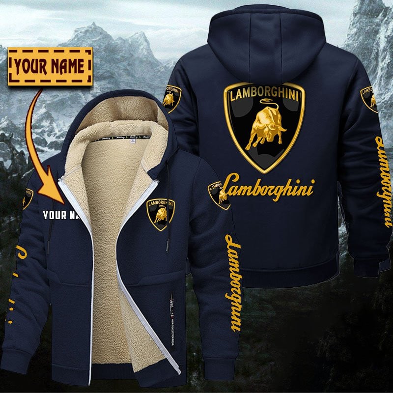 Lamborghini Gefütterte Kapuzenjacke – Für Herbst & Winter – Bild 6