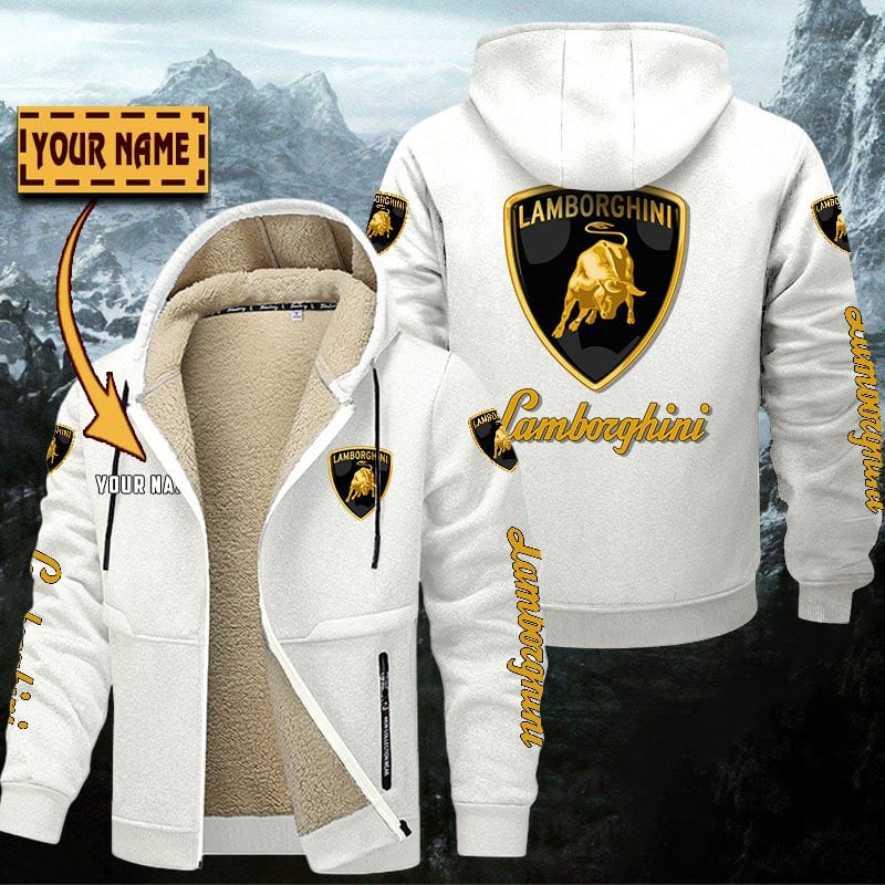 Lamborghini Gefütterte Kapuzenjacke – Für Herbst & Winter – Bild 8