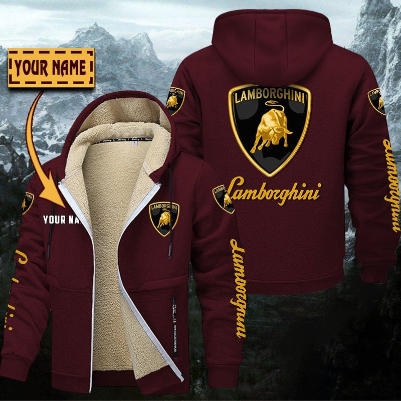 Lamborghini Gefütterte Kapuzenjacke – Für Herbst & Winter – Bild 9