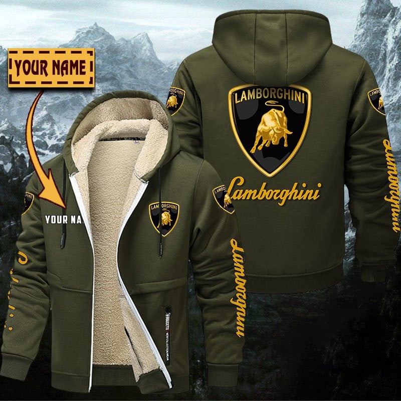 Lamborghini Gefütterte Kapuzenjacke – Für Herbst & Winter – Bild 2