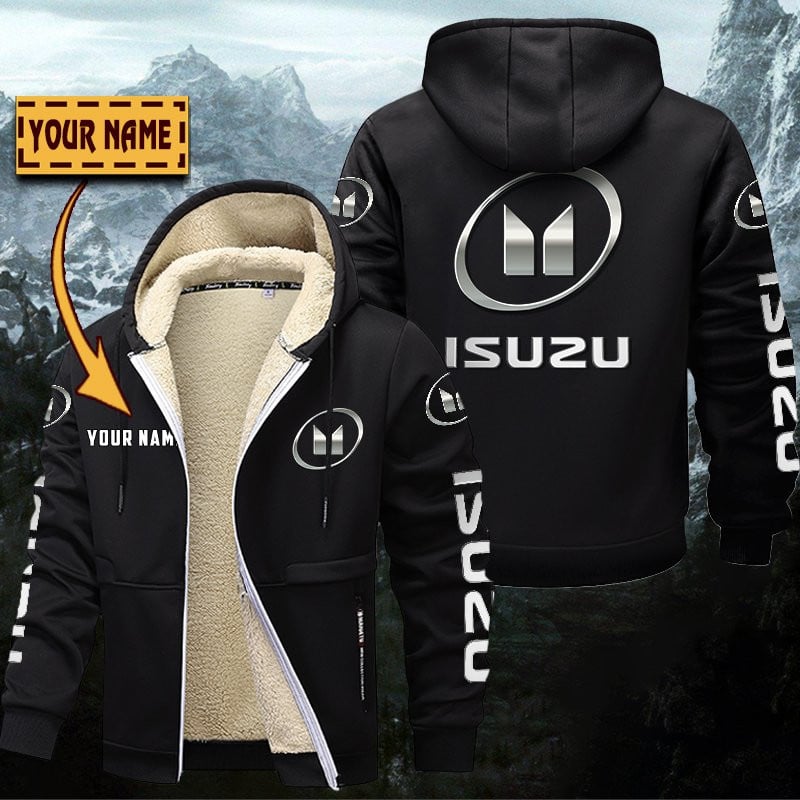 Isuzu Gefütterte Kapuzenjacke – Für Herbst & Winter – Bild 3