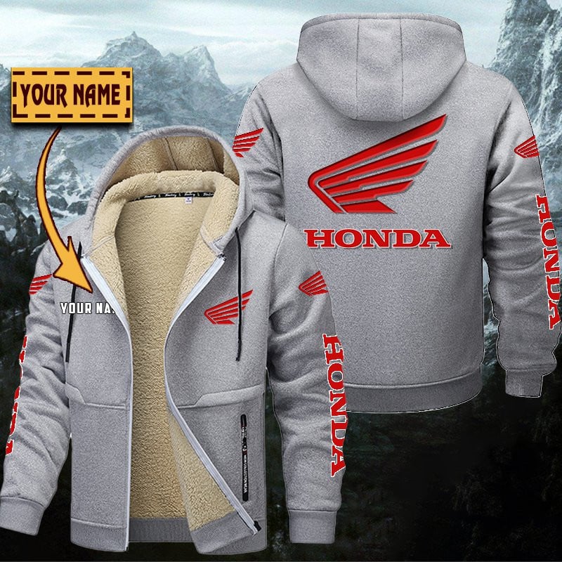 Honda Motorcycle Gefütterte Kapuzenjacke – Für Herbst & Winter – Bild 6