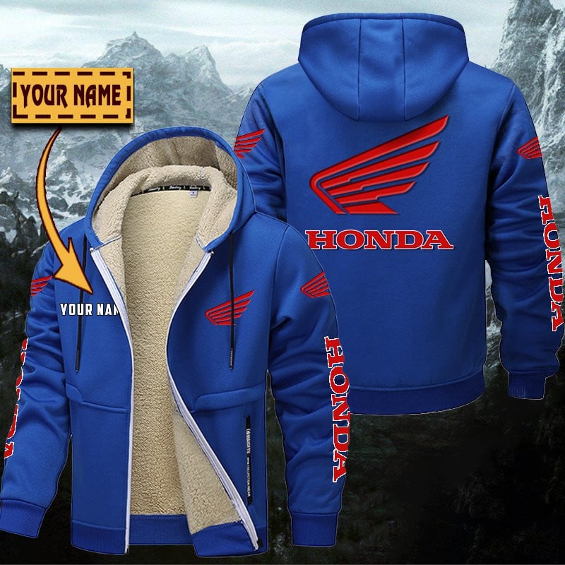 Honda Motorcycle Gefütterte Kapuzenjacke – Für Herbst & Winter – Bild 8