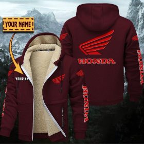 Honda Motorcycle Gefütterte Kapuzenjacke – Für Herbst & Winter