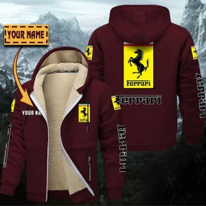 Ferrari Gefütterte Kapuzenjacke – Für Herbst & Winter