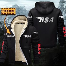 BSA Motorcycles Gefütterte Kapuzenjacke – Für Herbst & Winter