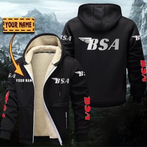 BSA Motorcycles Gefütterte Kapuzenjacke – Für Herbst & Winter