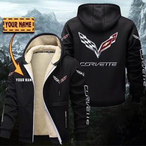 Corvette C7 Gefütterte Kapuzenjacke – Für Herbst & Winter