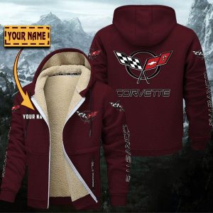 Corvette C5 Gefütterte Kapuzenjacke – Für Herbst & Winter
