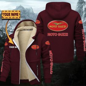 Moto Guzzi Gefütterte Kapuzenjacke – Für Herbst & Winter