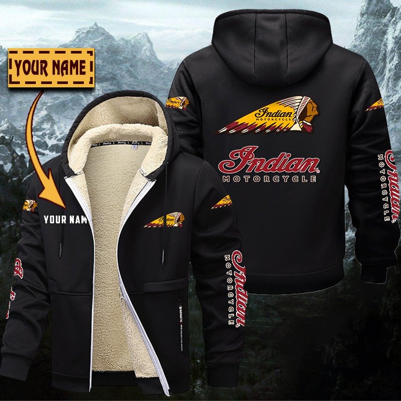 Indian Motorcycle Gefütterte Kapuzenjacke – Für Herbst & Winter – Bild 3