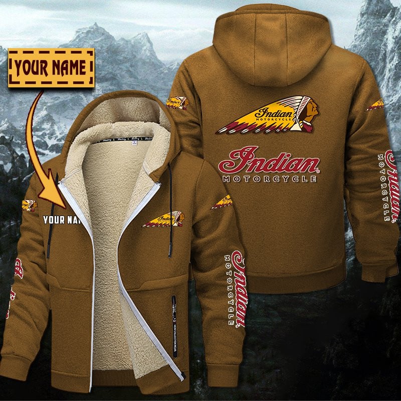 Indian Motorcycle Gefütterte Kapuzenjacke – Für Herbst & Winter – Bild 4