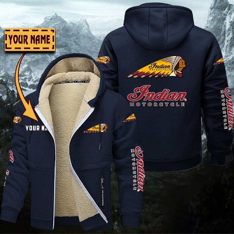 Indian Motorcycle Gefütterte Kapuzenjacke – Für Herbst & Winter – Bild 7