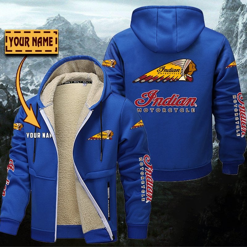 Indian Motorcycle Gefütterte Kapuzenjacke – Für Herbst & Winter – Bild 8
