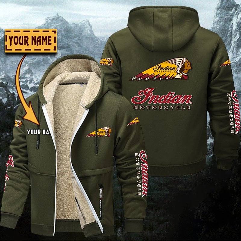 Indian Motorcycle Gefütterte Kapuzenjacke – Für Herbst & Winter – Bild 2