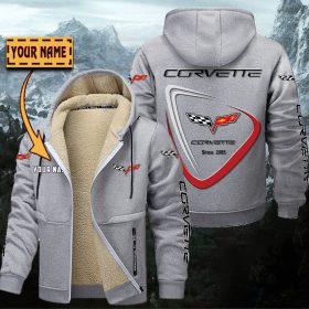 Corvette C6 Gefütterte Kapuzenjacke – Für Herbst & Winter