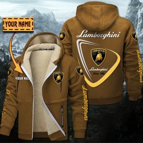 Lamborghini Gefütterte Kapuzenjacke – Für Herbst & Winter