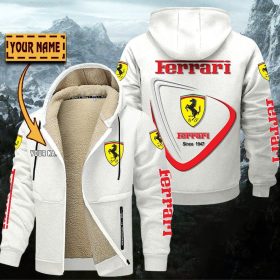 Ferrari Gefütterte Kapuzenjacke – Für Herbst & Winter
