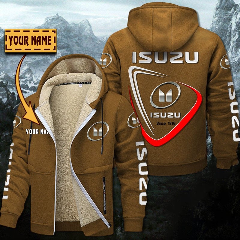 Isuzu Gefütterte Kapuzenjacke – Für Herbst & Winter – Bild 4
