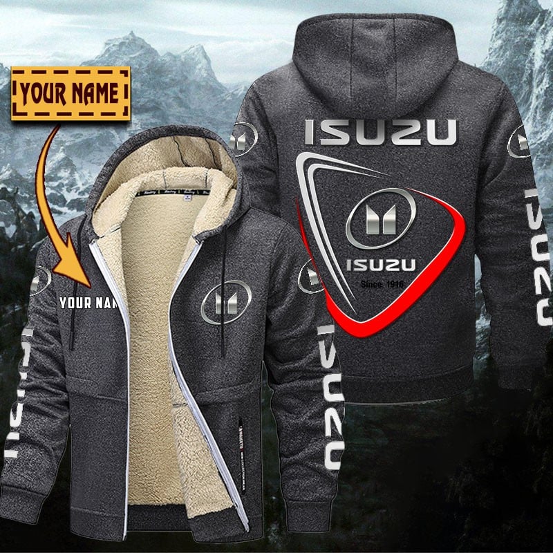 Isuzu Gefütterte Kapuzenjacke – Für Herbst & Winter – Bild 5