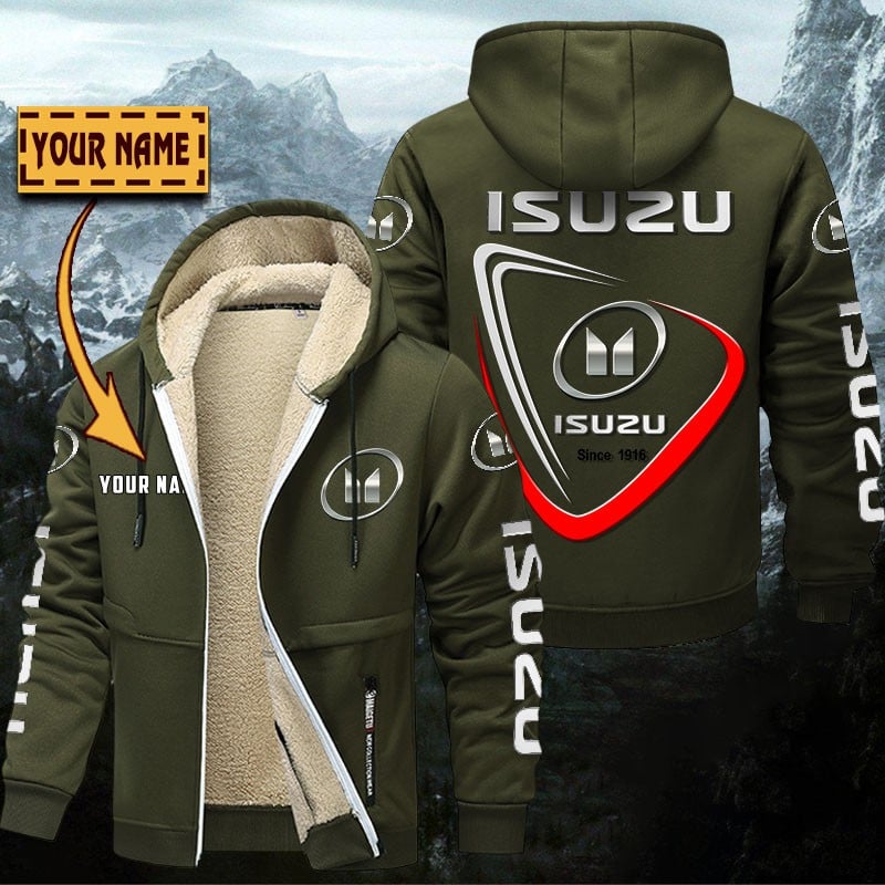 Isuzu Gefütterte Kapuzenjacke – Für Herbst & Winter – Bild 2