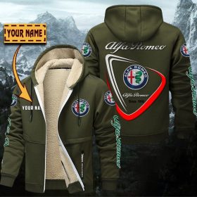 Alfa Romeo Gefütterte Kapuzenjacke – Für Herbst & Winter