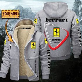 Ferrari Gefütterte Kapuzenjacke – Für Herbst & Winter
