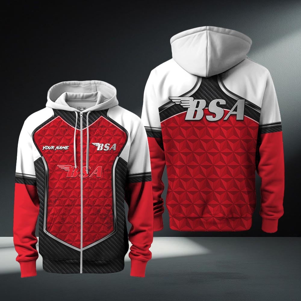 BSA Motorcycles Zip Hoodie
