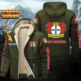 Bayer 04 Leverkusen Gefütterte Kapuzenjacke – Für Herbst & Winter