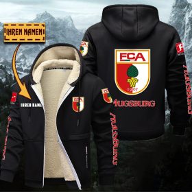 FC Augsburg Gefütterte Kapuzenjacke – Für Herbst & Winter