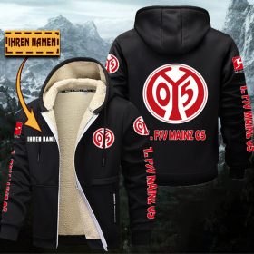 1. FSV Mainz 05 Gefütterte Kapuzenjacke – Für Herbst & Winter
