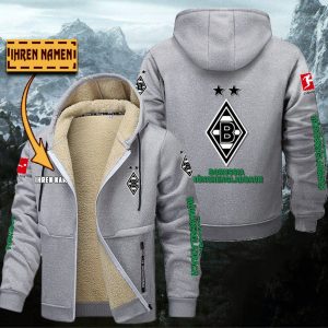 Borussia Mönchengladbach Gefütterte Kapuzenjacke – Für Herbst & Winter