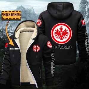 Eintracht Frankfurt Gefütterte Kapuzenjacke – Für Herbst & Winter