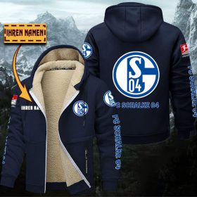 Schalke 04 Gefütterte Kapuzenjacke – Für Herbst & Winter