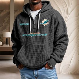 Miami Dolphins Waffelstrick-Hoodie