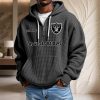 Las Vegas Raiders Waffelstrick-Hoodie