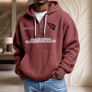 Arizona Cardinals Waffelstrick-Hoodie