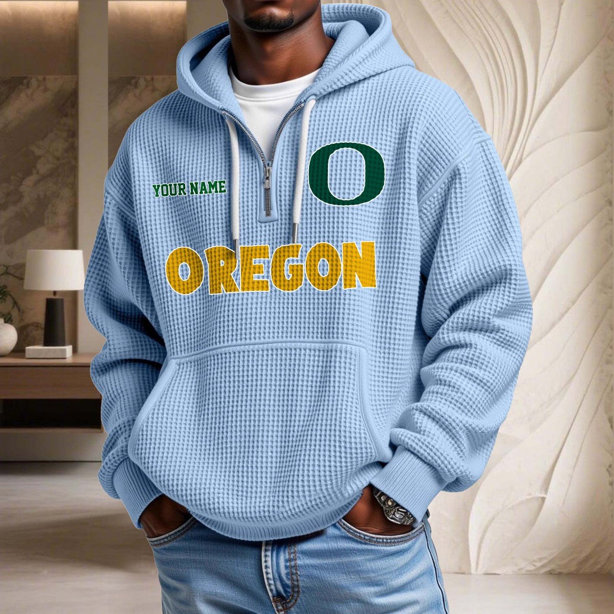 Oregon Ducks Waffelstrick-Hoodie – Bild 7