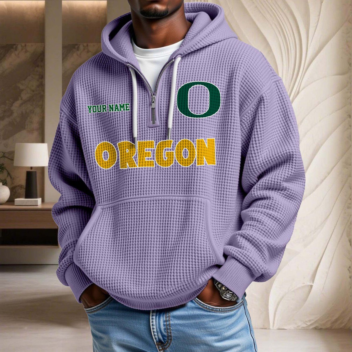 Oregon Ducks Waffelstrick-Hoodie – Bild 10