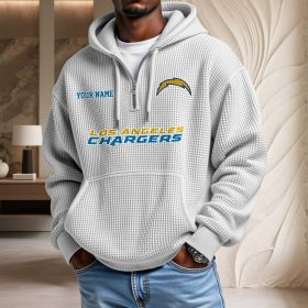 Los Angeles Chargers Waffelstrick-Hoodie