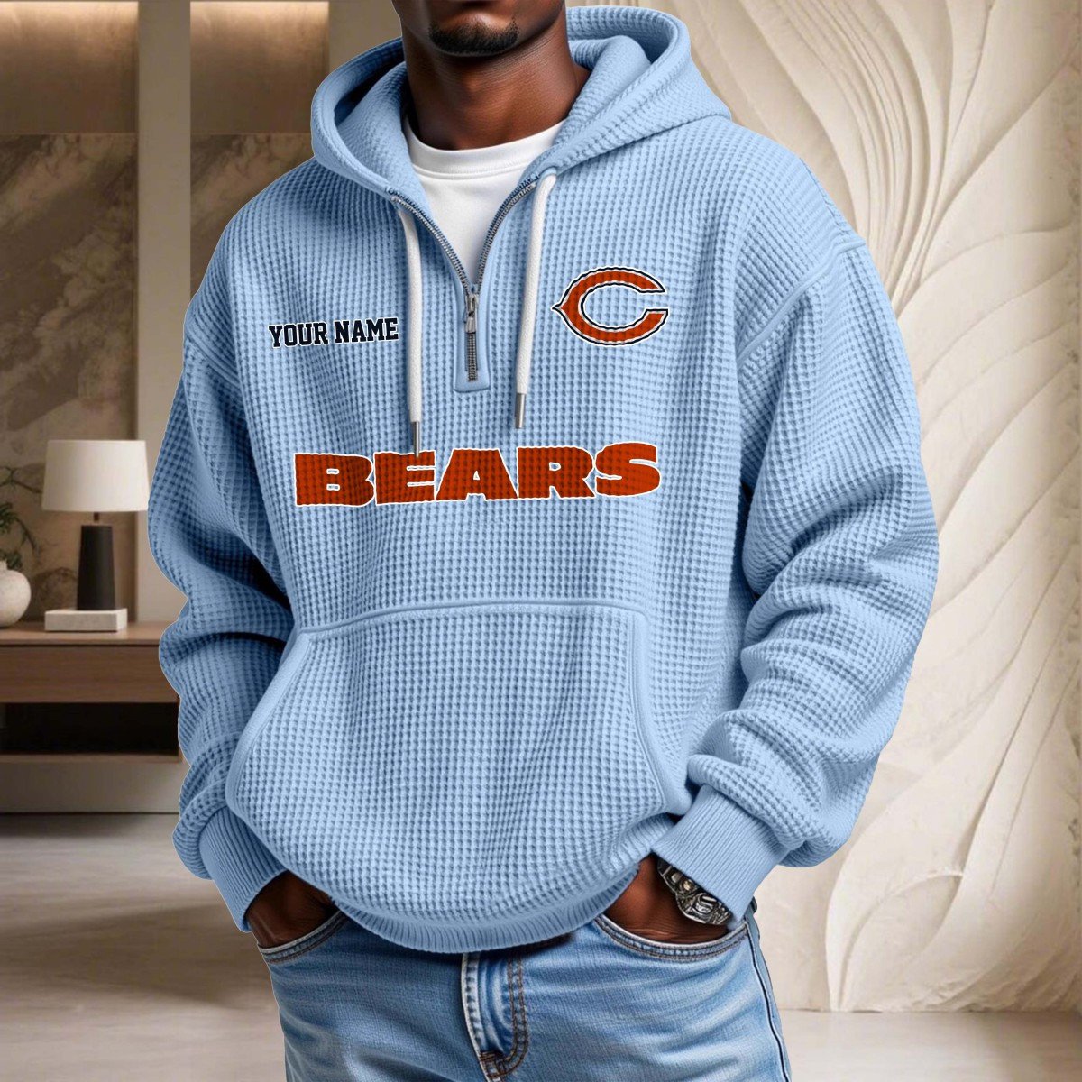 Chicago Bears Waffelstrick-Hoodie – Bild 7